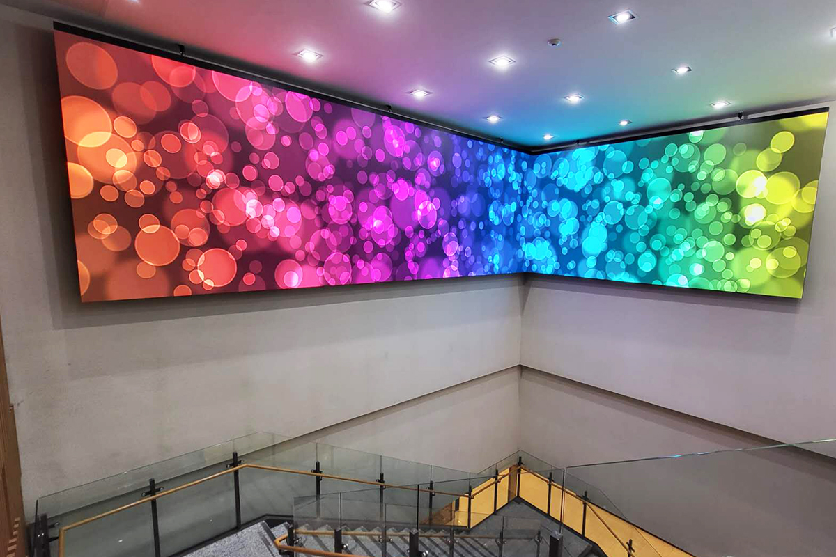 LED video wall of KRX Cooperations Showroom in Korea